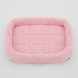Pet Dog Bed Soft Plush Square Kennel Cat Large Medium Small Dogs Bed Cushion Pet Accessories Cat Dog Sleep Pad House