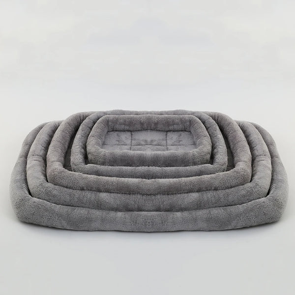 Pet Dog Bed Soft Plush Square Kennel Cat Large Medium Small Dogs Bed Cushion Pet Accessories Cat Dog Sleep Pad House