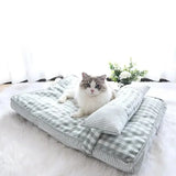 Pet Cat Bed Cushion Soft Lounger Pet Bed House for Dogs Cats Cozy Sleeping Sofa Warm Puppy Kennel Mat Dog Mattress Pet Supplies