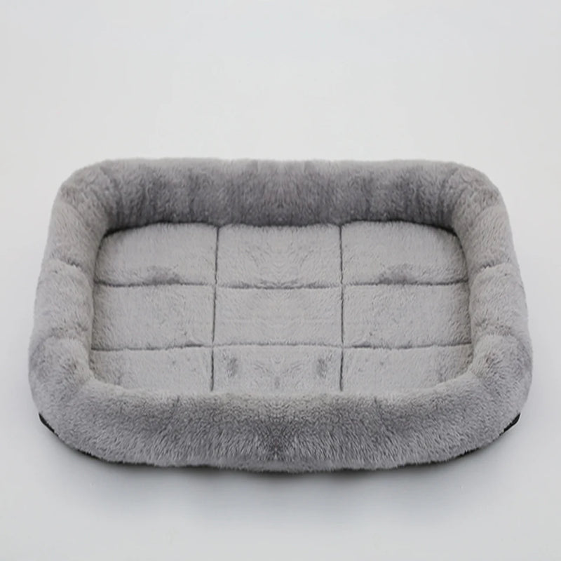 Pet Dog Bed Soft Plush Square Kennel Cat Large Medium Small Dogs Bed Cushion Pet Accessories Cat Dog Sleep Pad House