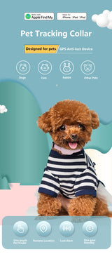 New Pet GPS Tracker Collar for Cats Dogs iOS Compatible Find My Device Anti Lost Waterproof Real Time Tracking Smart Locator