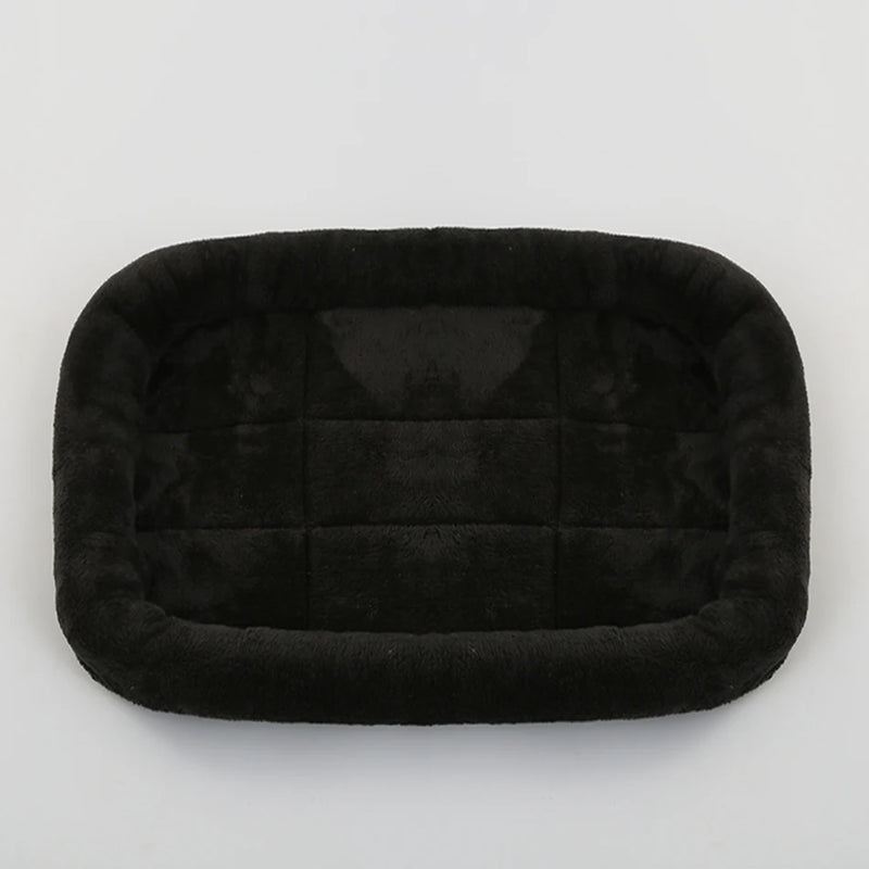 Pet Dog Bed Soft Plush Square Kennel Cat Large Medium Small Dogs Bed Cushion Pet Accessories Cat Dog Sleep Pad House