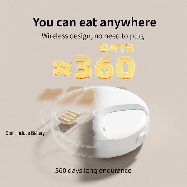 4 Meals Freshness Dry Wet Food Automatic Pet Feeder Cat Smart Feeding Dog Food Dispenser Button Timing Cat Dog Slow Feeding Bowl