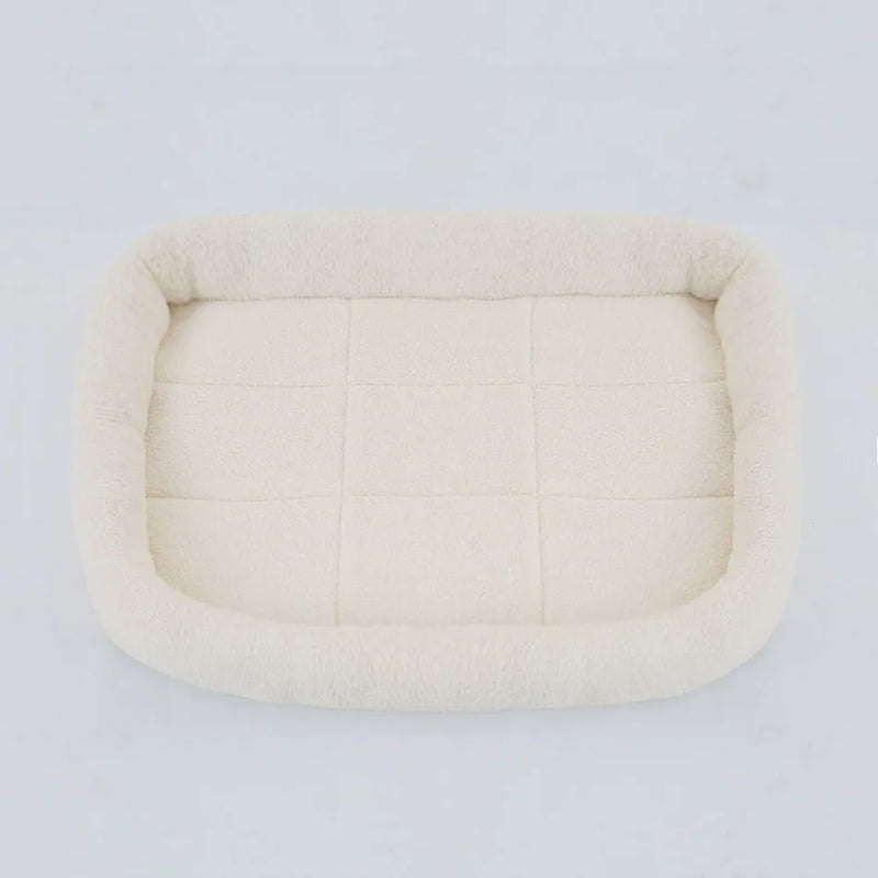 Pet Dog Bed Soft Plush Square Kennel Cat Large Medium Small Dogs Bed Cushion Pet Accessories Cat Dog Sleep Pad House