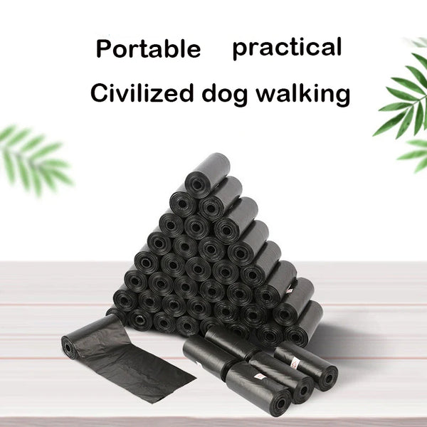 Dog Poop Bag Outdoor Cleaning Poop Bag Outdoor Clean Pets Supplies for Dog 15Bags/Roll Refill Garbage Bag Pet Supplies