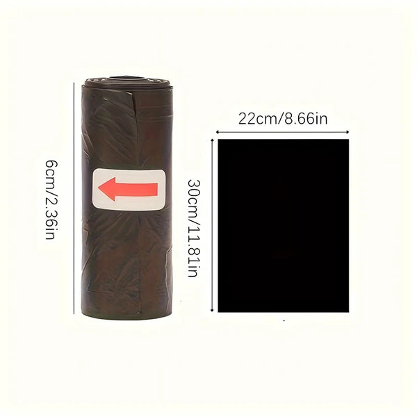 Dog Poop Bag Outdoor Cleaning Poop Bag Outdoor Clean Pets Supplies for Dog 15Bags/Roll Refill Garbage Bag Pet Supplies