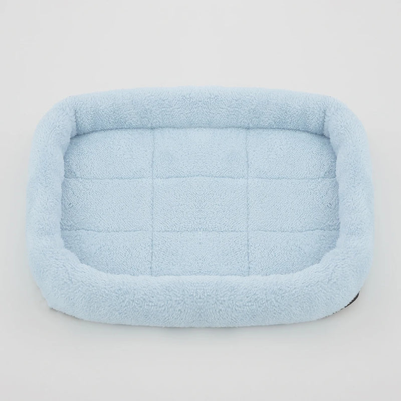 Pet Dog Bed Soft Plush Square Kennel Cat Large Medium Small Dogs Bed Cushion Pet Accessories Cat Dog Sleep Pad House