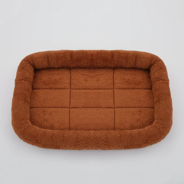 Pet Dog Bed Soft Plush Square Kennel Cat Large Medium Small Dogs Bed Cushion Pet Accessories Cat Dog Sleep Pad House