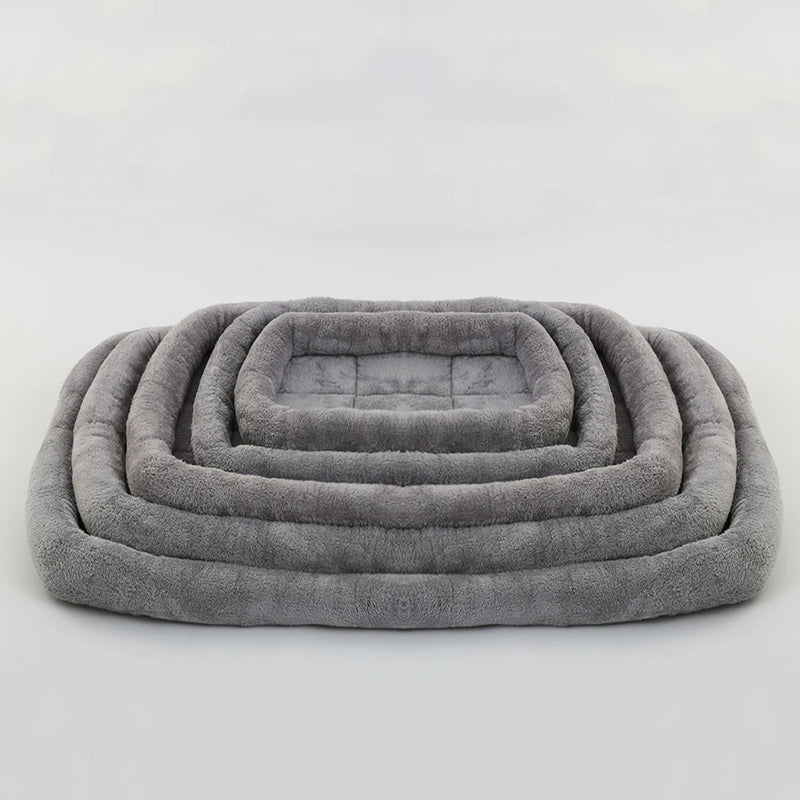 Pet Dog Bed Soft Plush Square Kennel Cat Large Medium Small Dogs Bed Cushion Pet Accessories Cat Dog Sleep Pad House